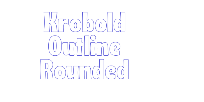 Krobold Outline Rounded Font Download