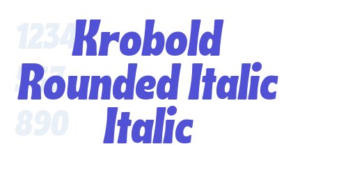 Krobold Rounded Italic Italic-font-download