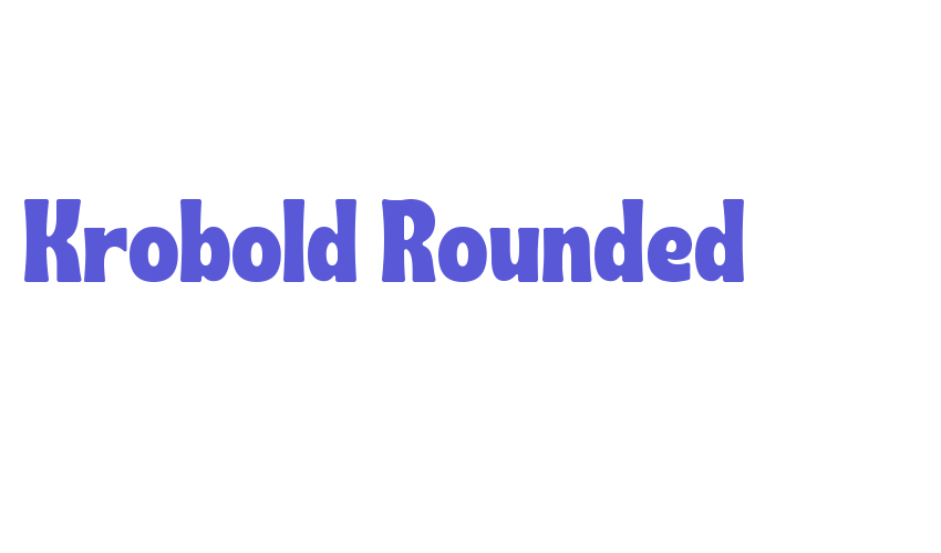 Krobold Rounded Font Download