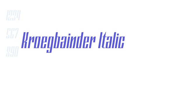 Kroegbainder Italic font free