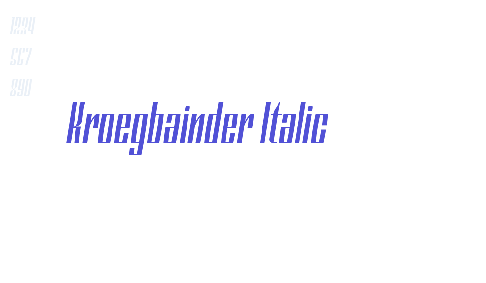 Kroegbainder Italic-font-download