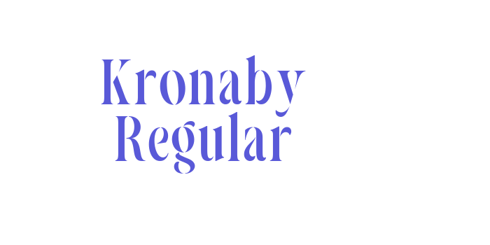 Kronaby Regular Font Download