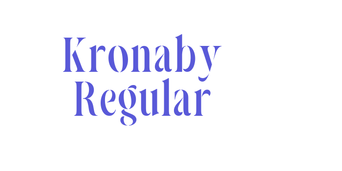 Kronaby Regular Font