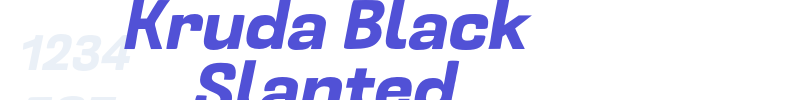 Kruda Black Slanted-font