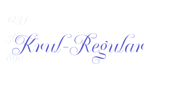 Krul-Regular font