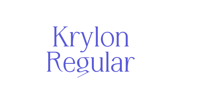 Krylon Regular Font Download