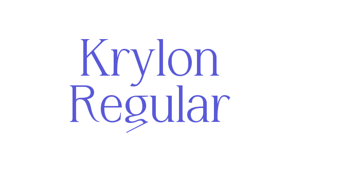 Krylon Regular Font