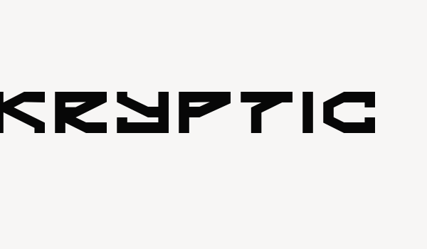 Kryptic Font