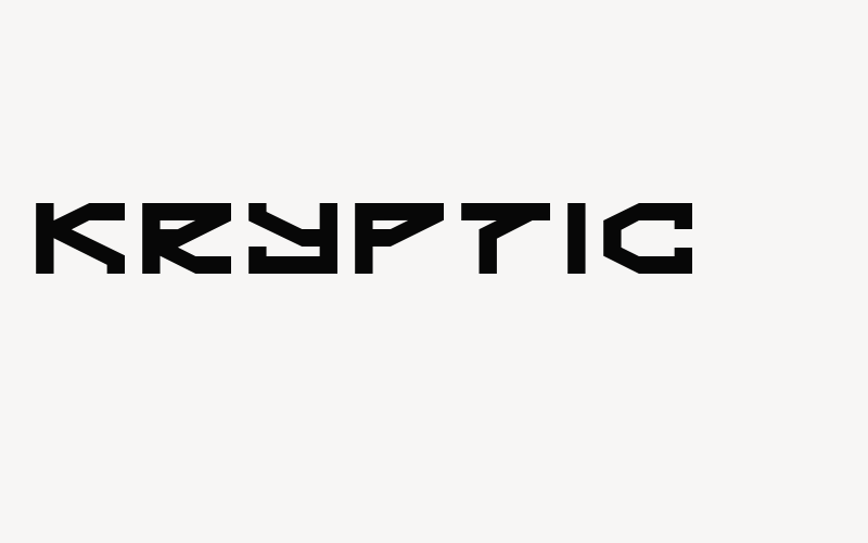 Kryptic Font