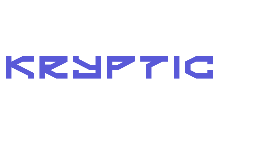 Kryptic Font