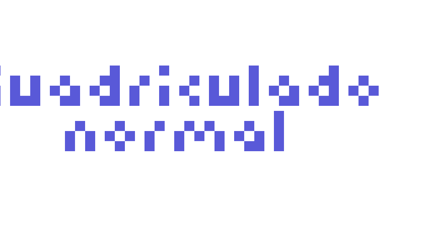 Kuadriculado normal Font