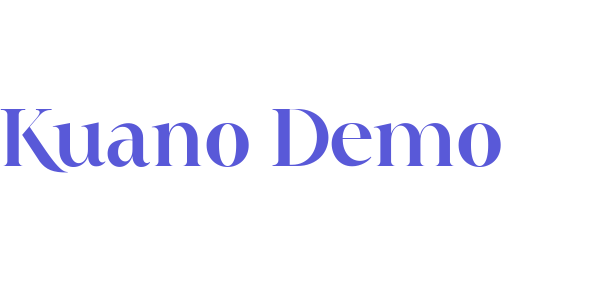 Kuano_Demo font free