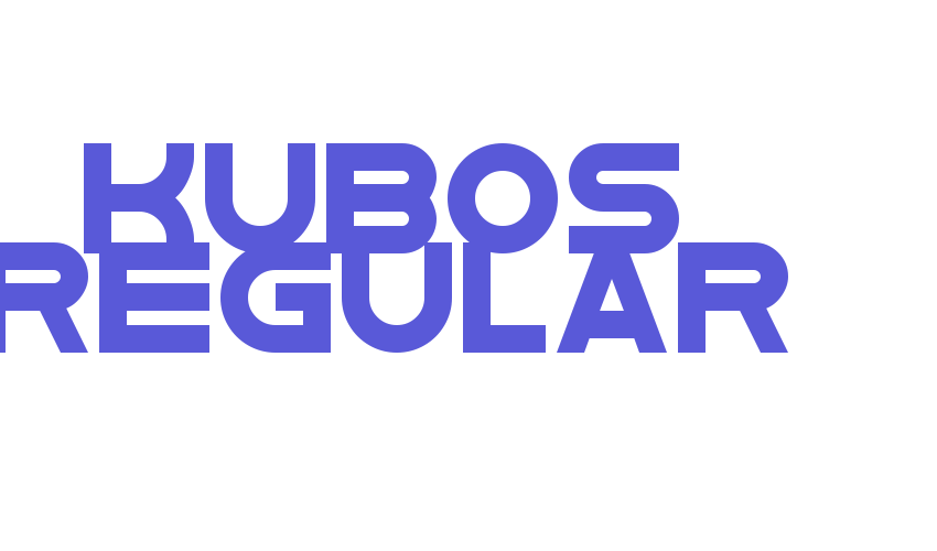 Kubos Regular Font