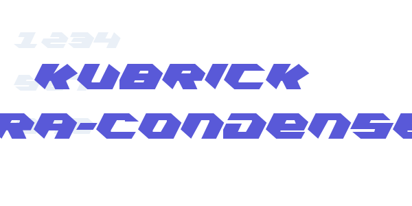 Kubrick Extra-Condensed font free