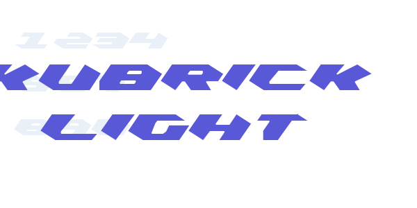 Kubrick Light font free