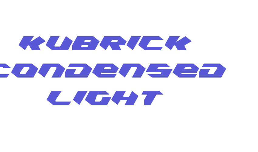 Kubrick Condensed Light Font