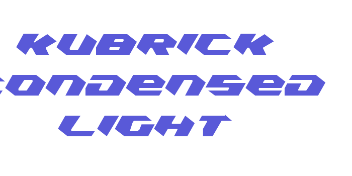 Kubrick Condensed Light Font Download