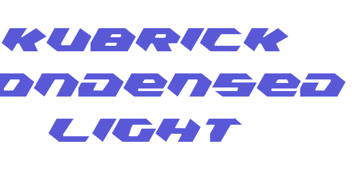 Kubrick Condensed Light Font