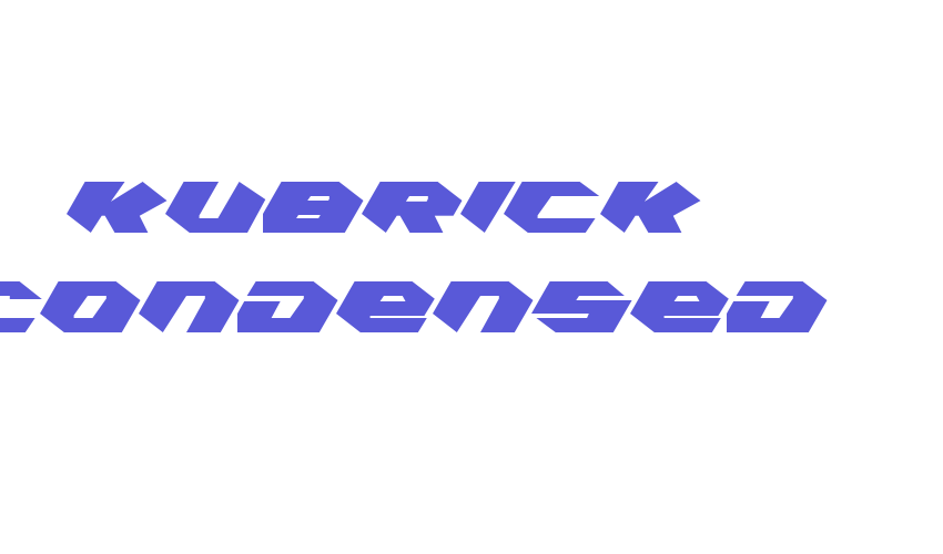 Kubrick Condensed Font