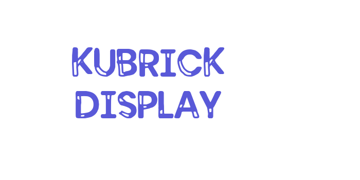 Kubrick Display Font Download