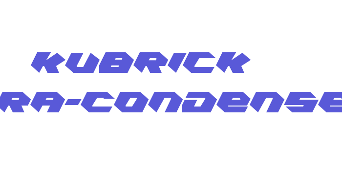 Kubrick Extra-Condensed Font Download