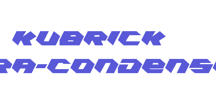 Kubrick Extra-Condensed Font