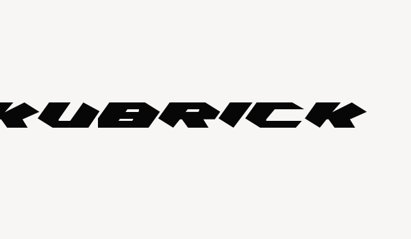 Kubrick Font