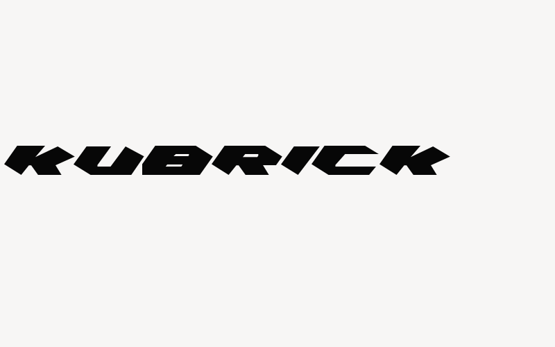 Kubrick Font