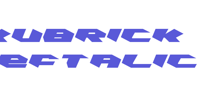 Kubrick Leftalic Font