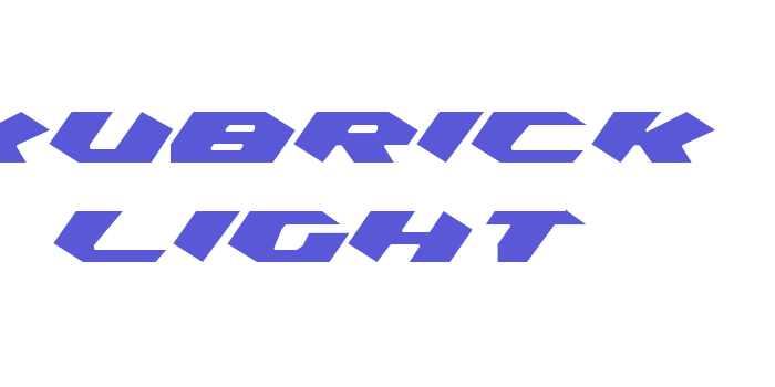 Kubrick Light Font