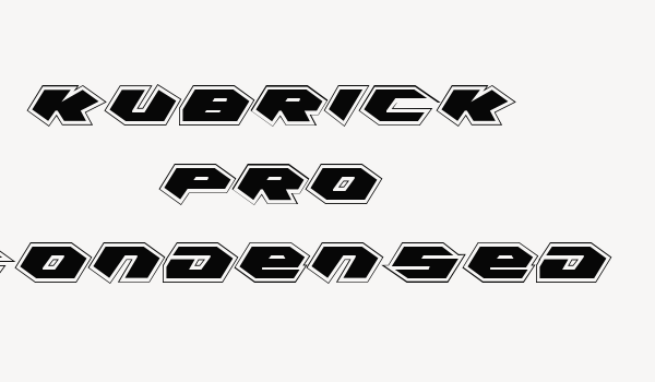 Kubrick Pro Condensed Font