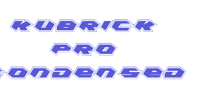 Kubrick Pro Condensed Font Download