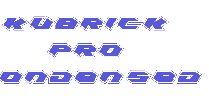 Kubrick Pro Condensed Font