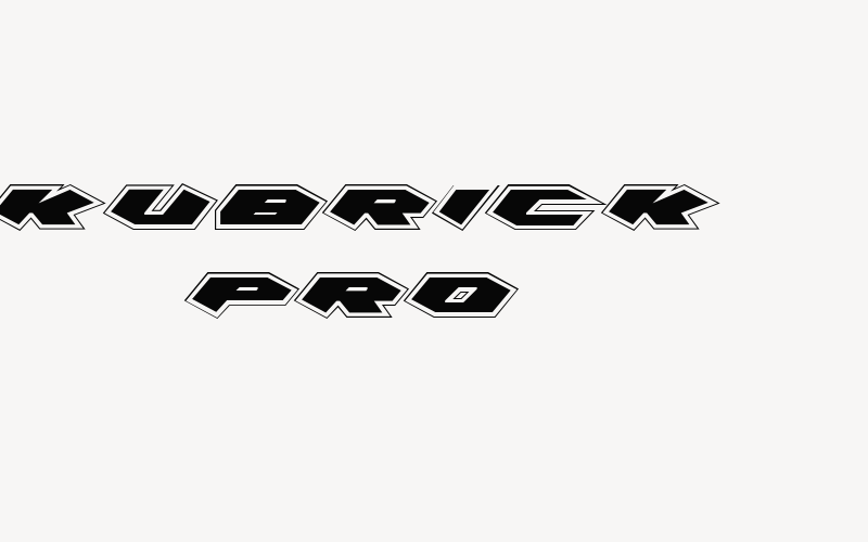 Kubrick Pro Font