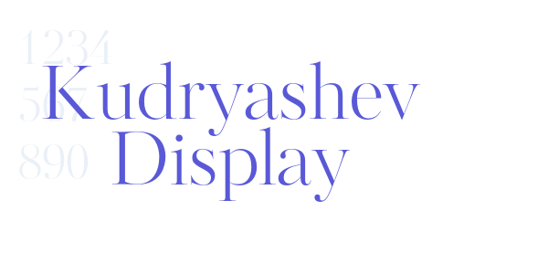 Kudryashev Display font free