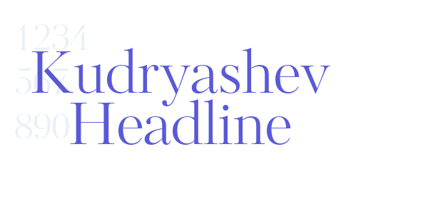 Kudryashev Headline font free