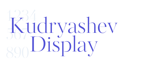 Kudryashev Display-font-download
