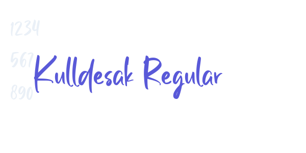 Kulldesak Regular font free