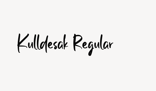 Kulldesak Regular Font