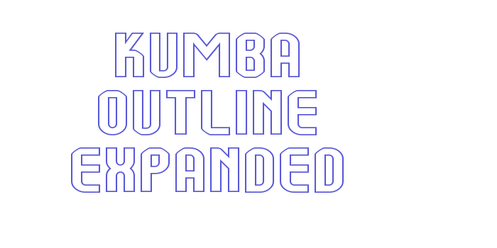 Kumba Outline Expanded Font Download