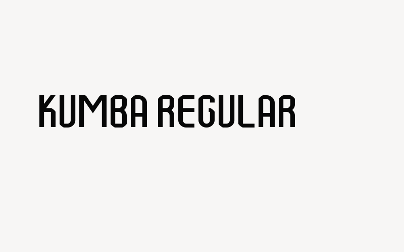 Kumba Regular Font