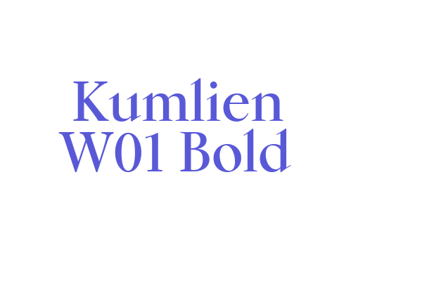 Kumlien W01 Bold Font