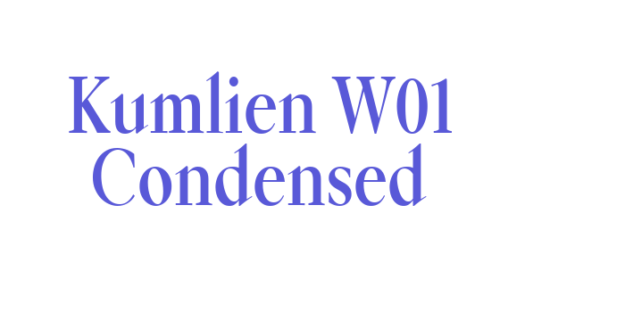 Kumlien W01 Condensed Font Download