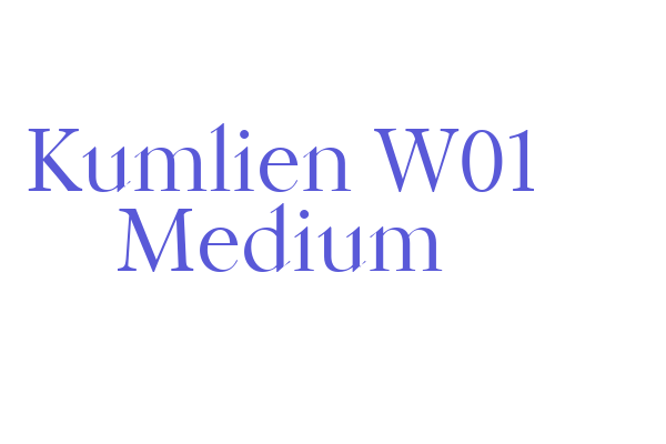 Kumlien W01 Medium Font