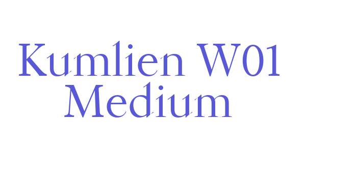 Kumlien W01 Medium Font Download