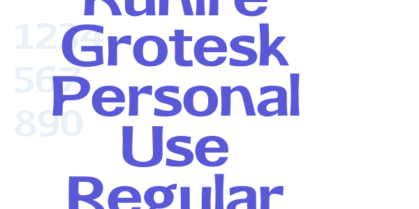 Kunire Grotesk Personal Use Regular font free