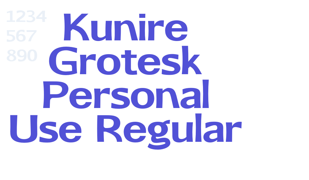 Kunire Grotesk Personal Use Regular-font-download