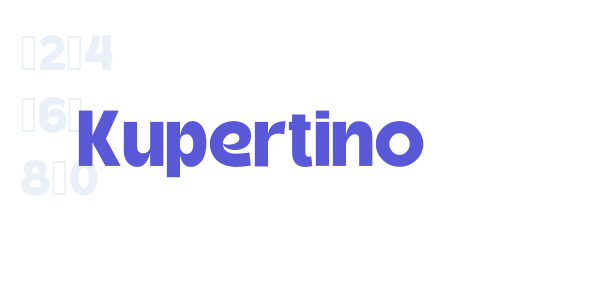 Kupertino font free