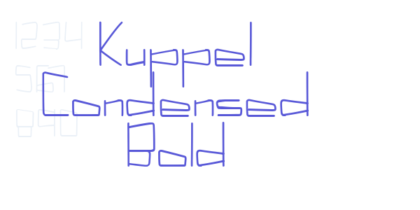 Kuppel Condensed Bold font free