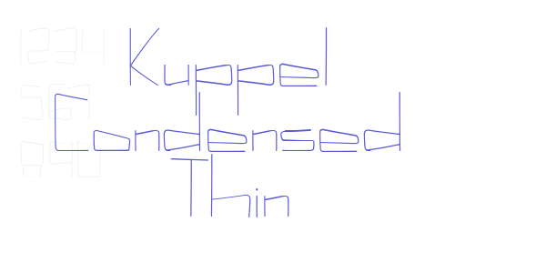 Kuppel Condensed Thin font free